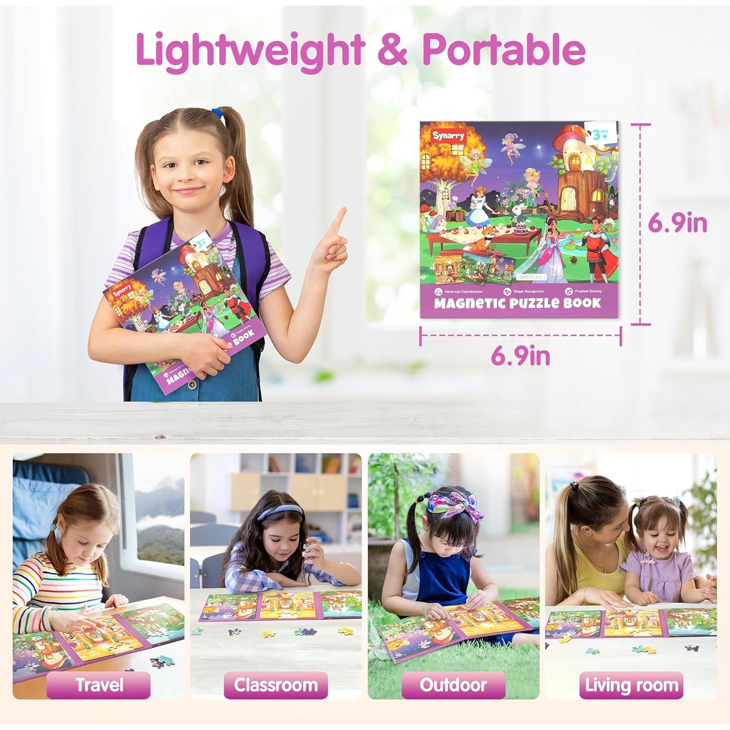 Puzzle Magnético Princesa Hada SYNARRY 36 Piezas 17.5cm