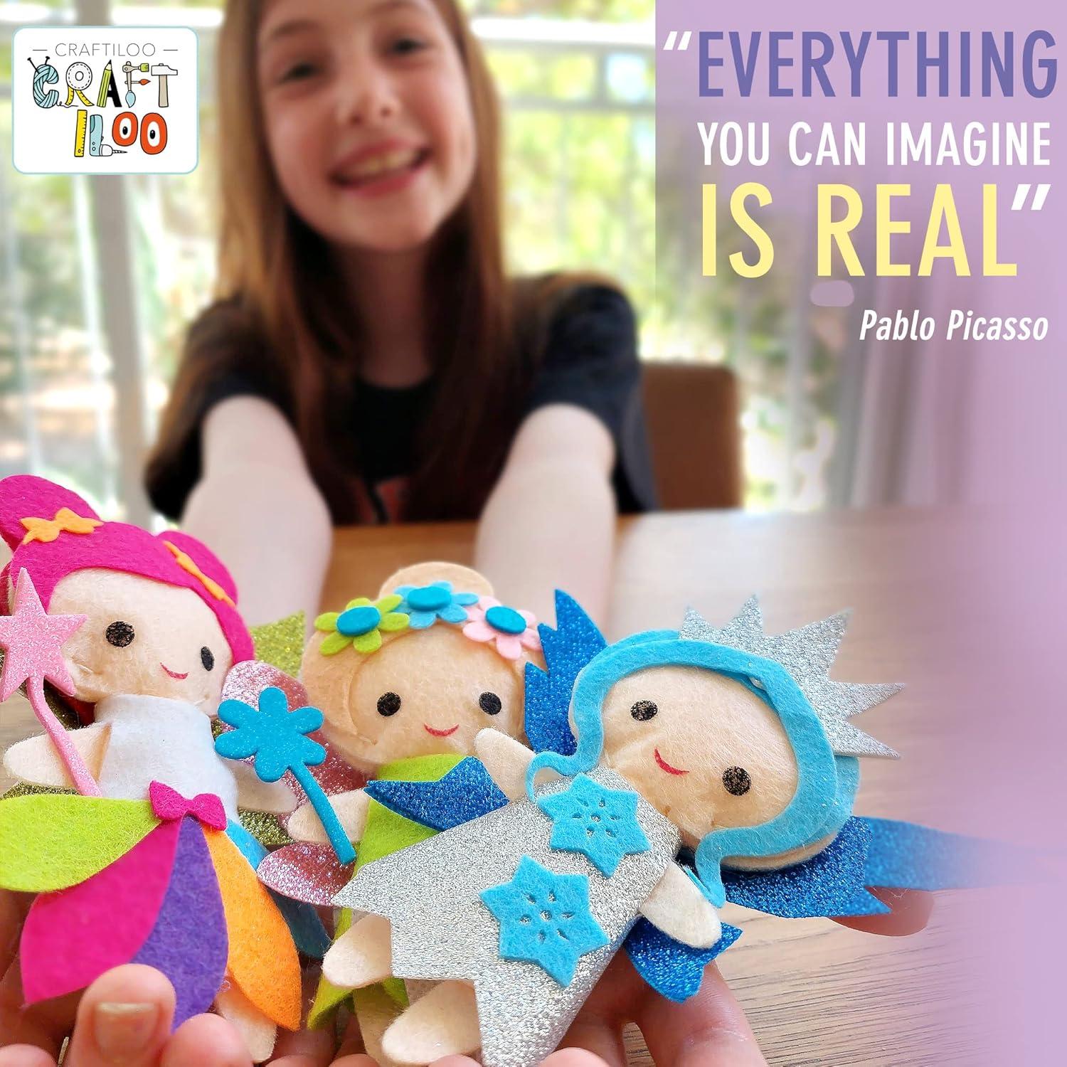 Kit de Costura CRAFTILOO Hadas - 5 Proyectos para Niñas