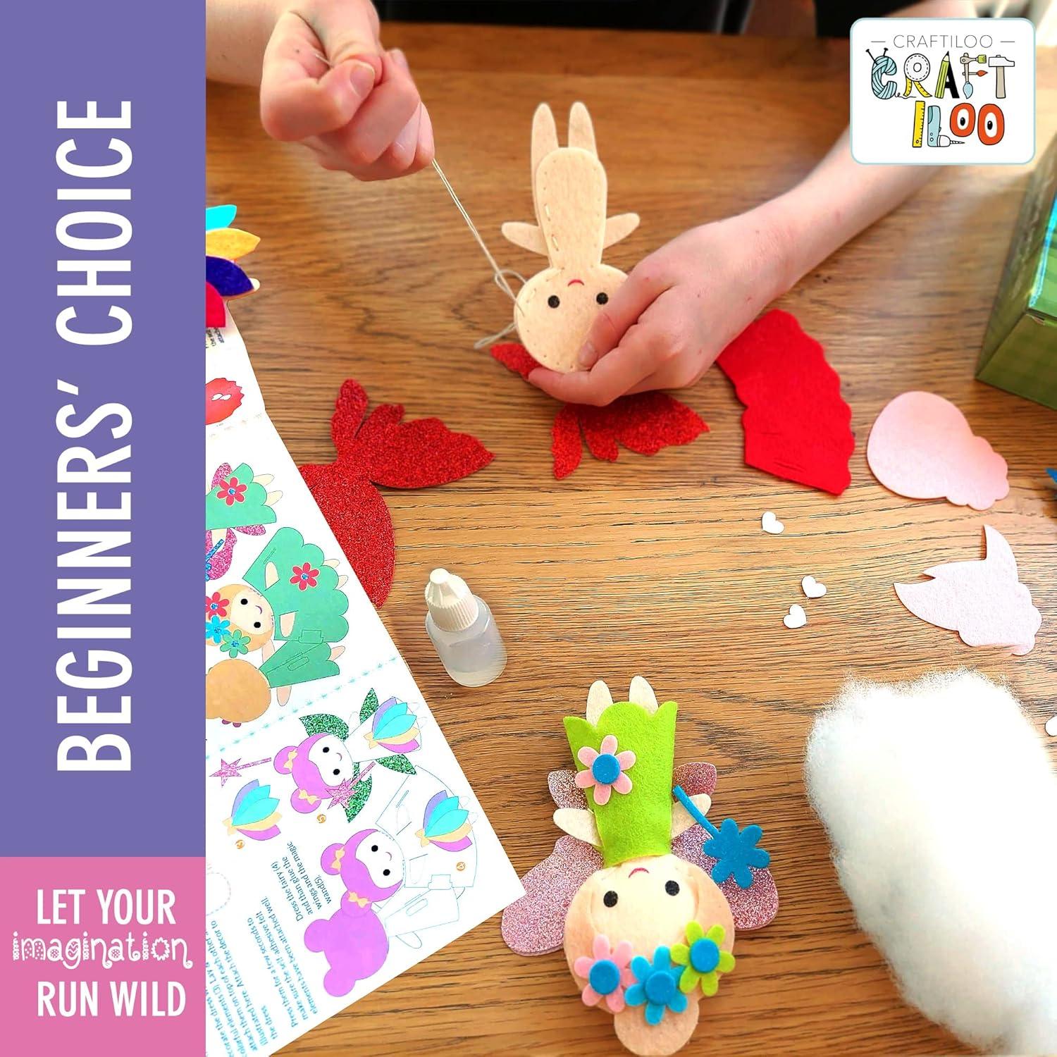 Kit de Costura CRAFTILOO Hadas - 5 Proyectos para Niñas