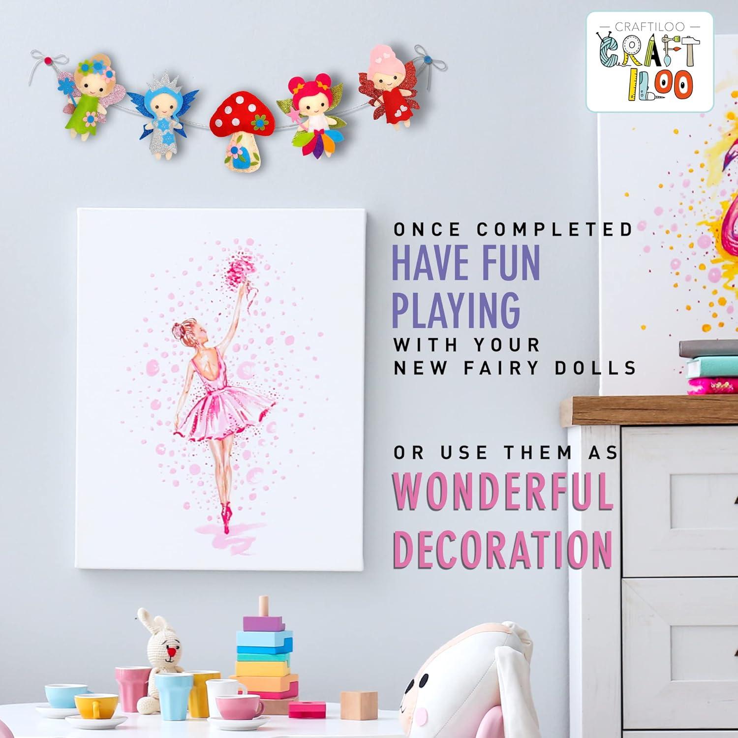 Kit de Costura CRAFTILOO Hadas - 5 Proyectos para Niñas