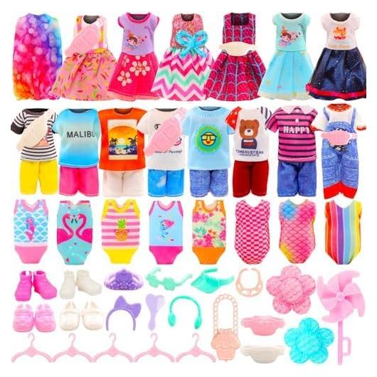 34 Piezas Ropa y Accesorios para Muñecas 5.3-6 Pulgadas