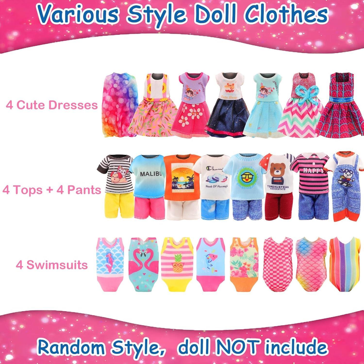 34 Piezas Ropa y Accesorios para Muñecas 5.3-6 Pulgadas