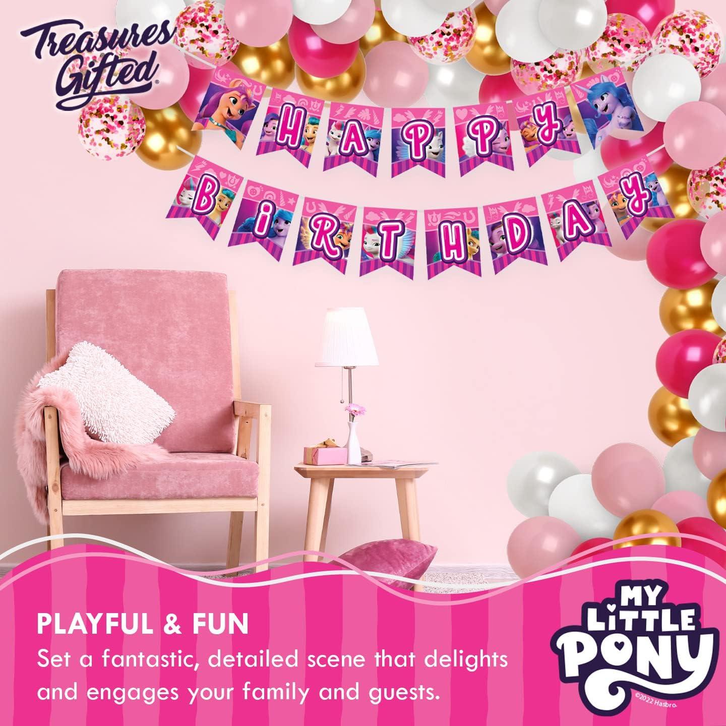 Banderín de Cumpleaños My Little Pony - Decoración de Fiesta