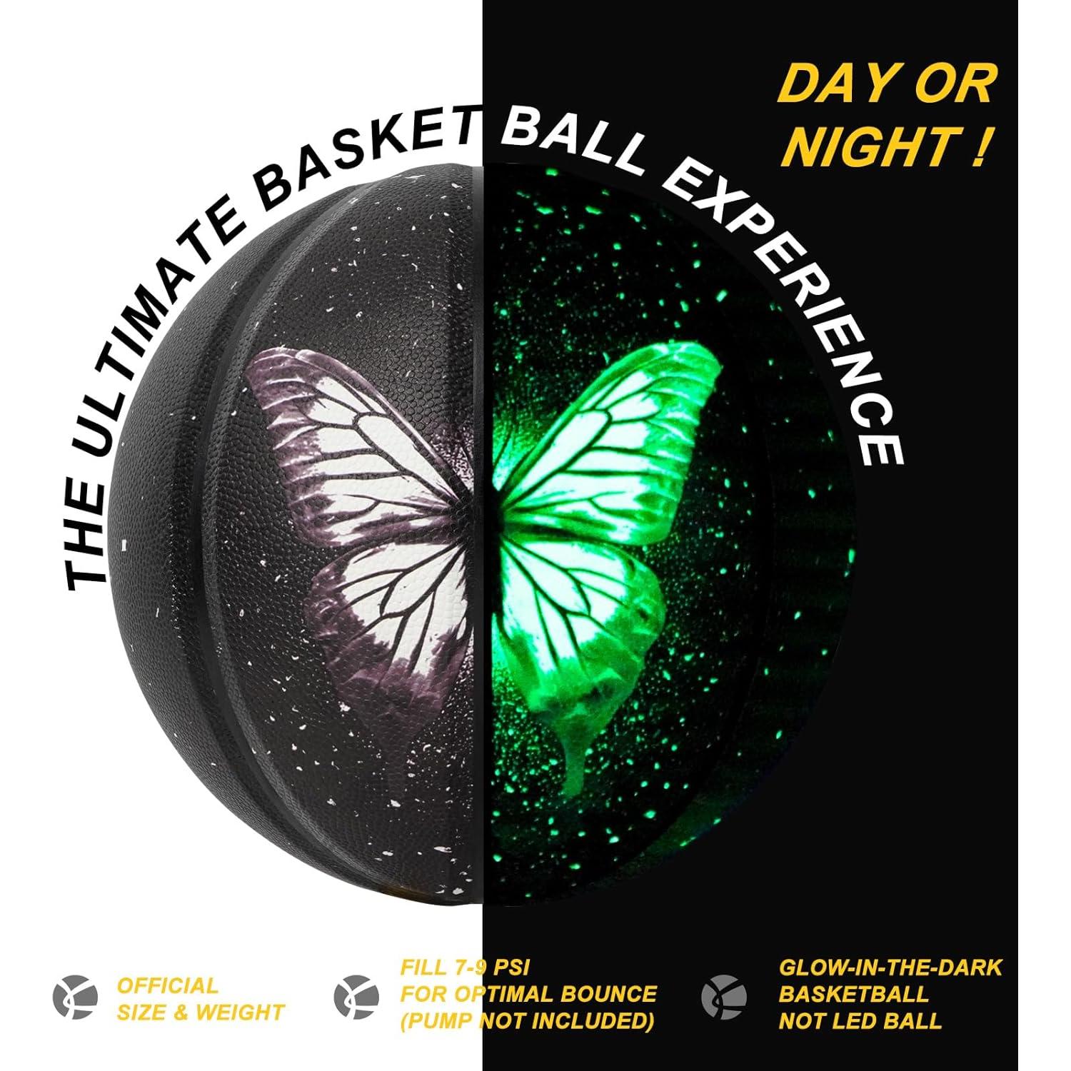 Balón de Baloncesto Kuangmi Evil Eyes Tamaño 7 Luminoso