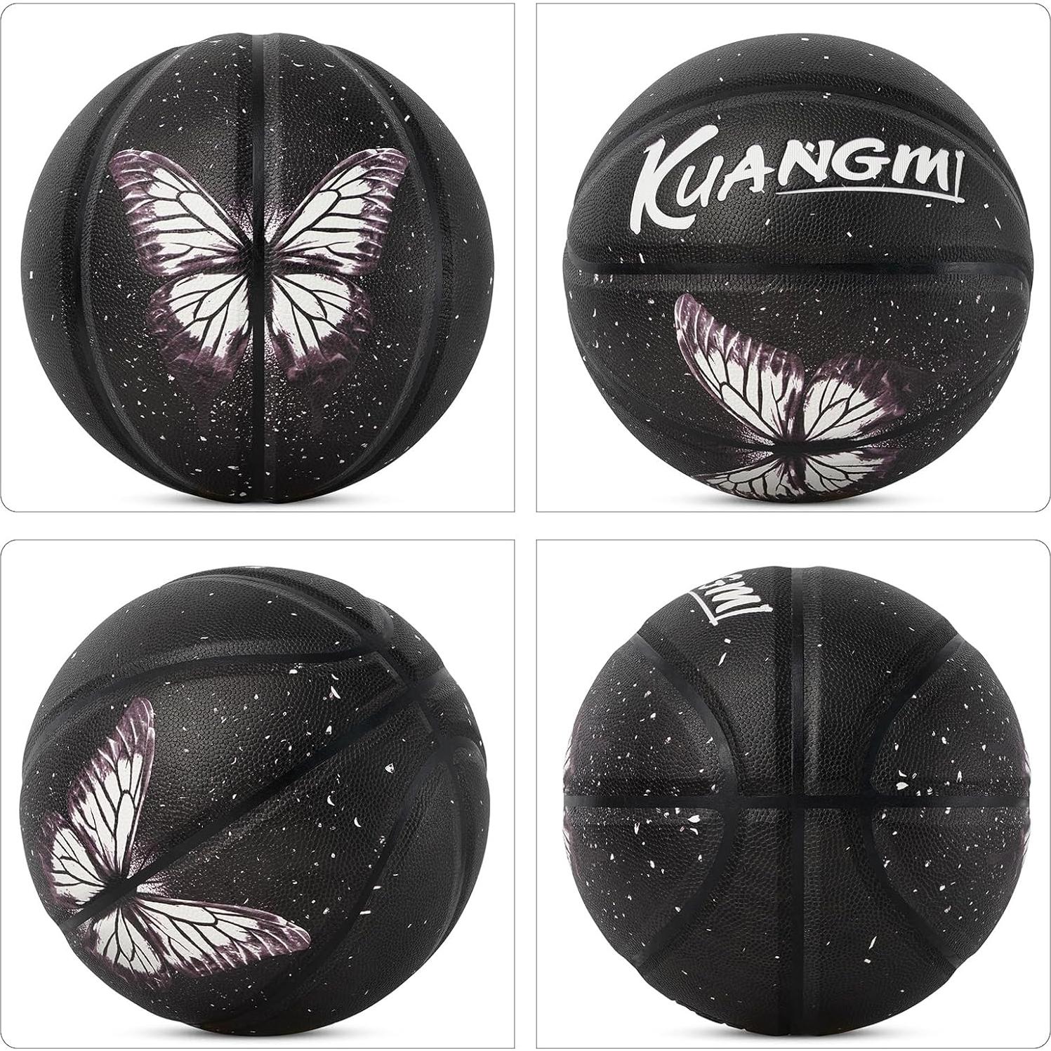 Balón de Baloncesto Kuangmi Evil Eyes Tamaño 7 Luminoso