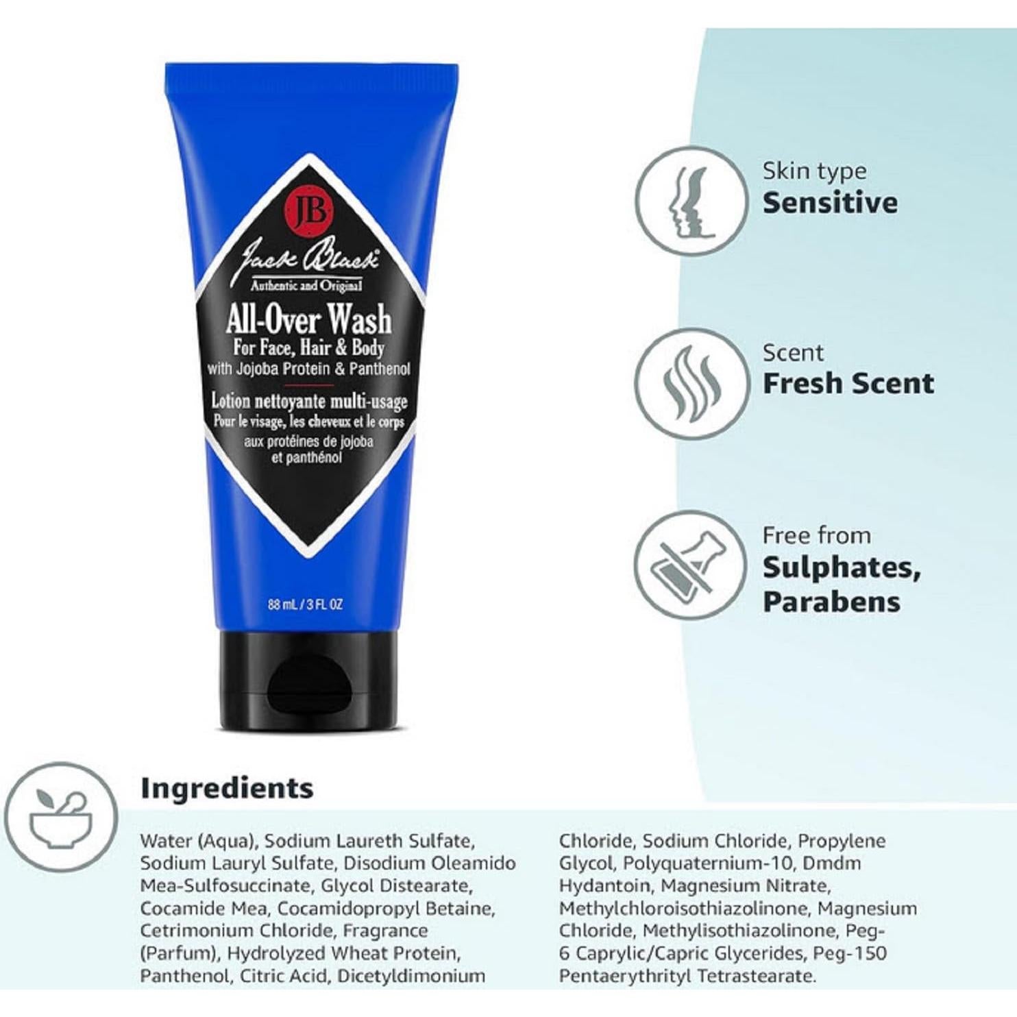 Gel de Ducha Todo en Uno Jack Black 89 ml - Cuidado Hombre