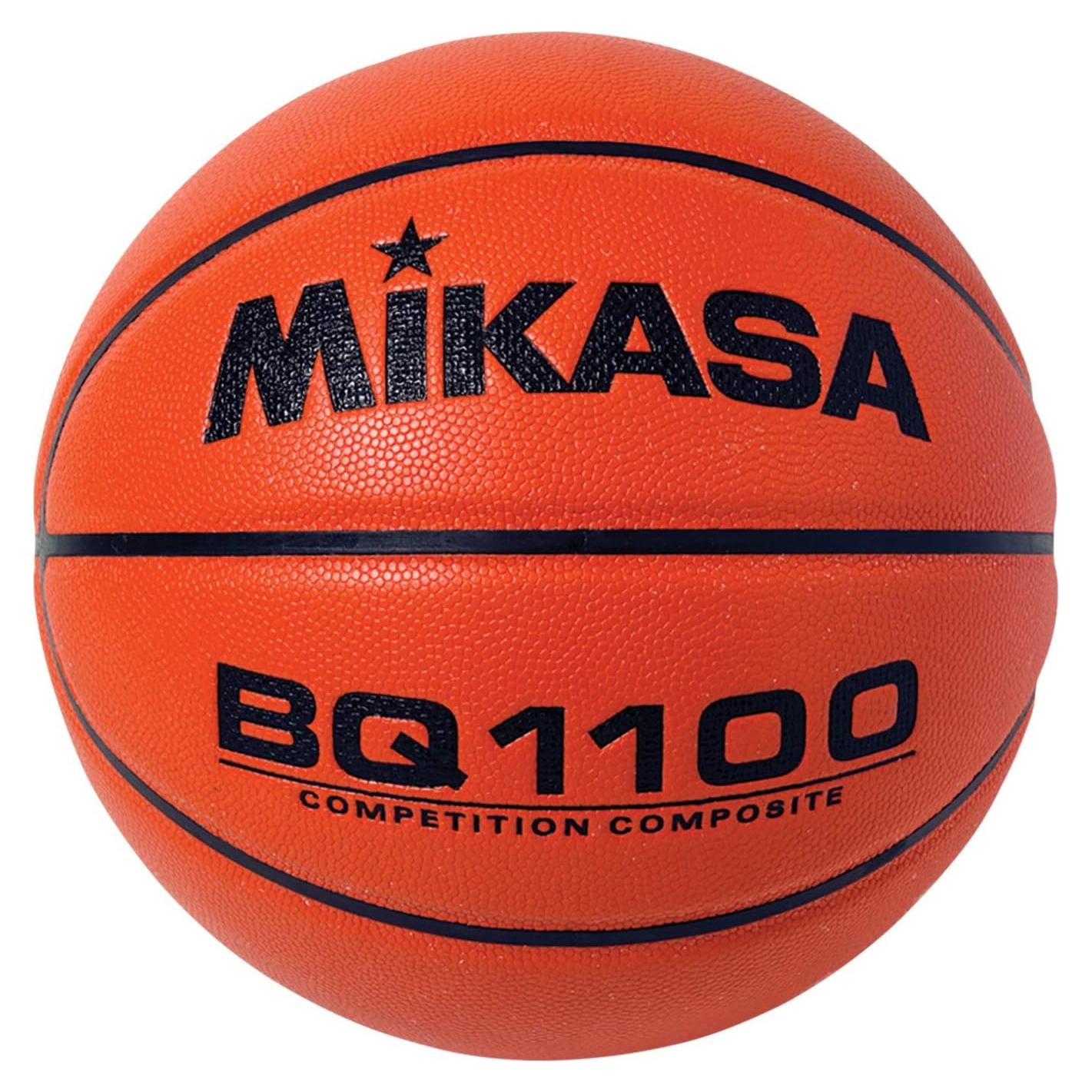 Balón de Baloncesto Mikasa BQ1100 Tamaño Oficial Naranja