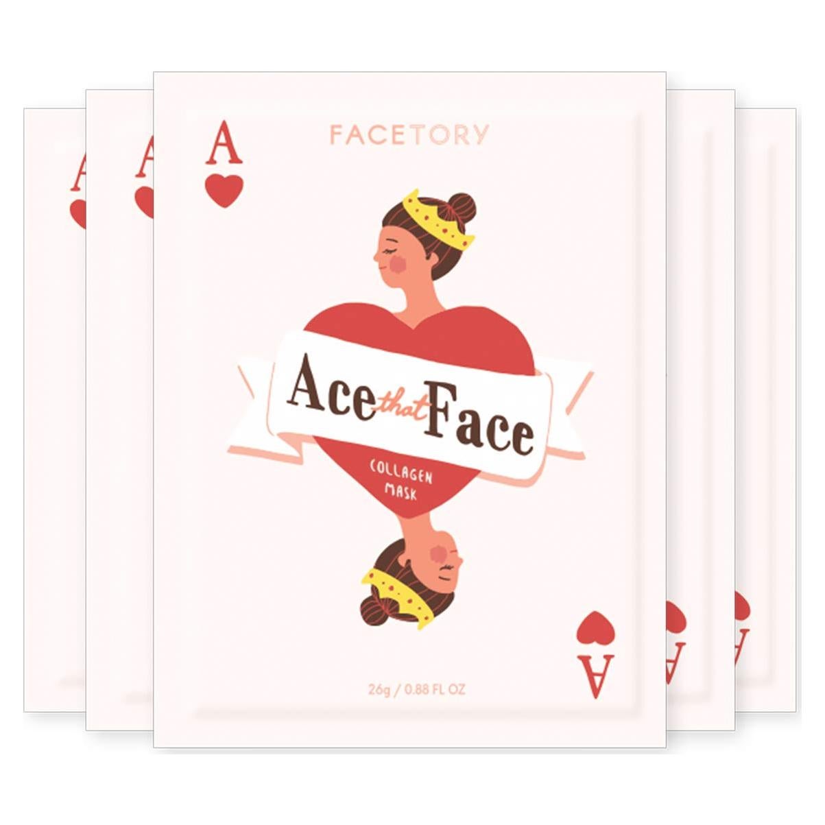 Máscara Facial de Colágeno FaceTory - Hidratante y Reafirmante (5 Piezas)