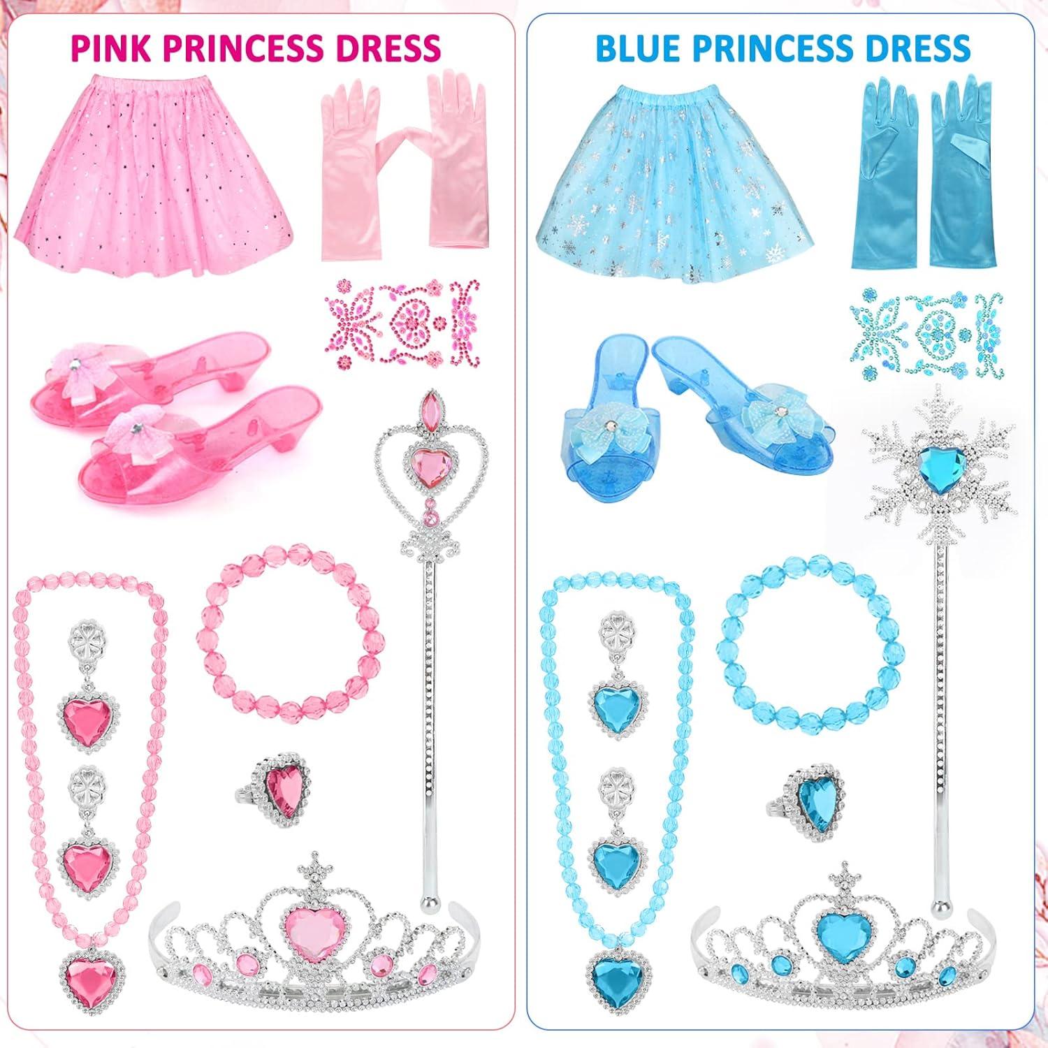 Disfraz de Princesa Biange con Joyería y Zapatos - Niñas 3-7 Años