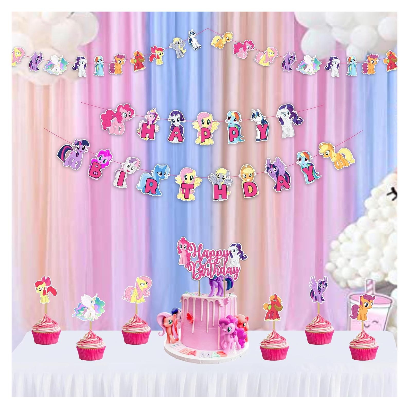 Suministros de Fiesta de Cumpleaños Mi Pequeño Pony - 27 Piezas