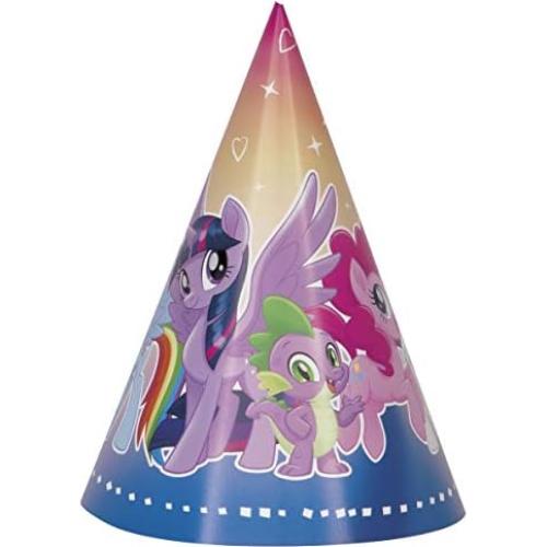 Suministros Fiesta Cumpleaños My Little Pony - 8 Sombreros, 8 Soplos, Stickers Dinosaurio