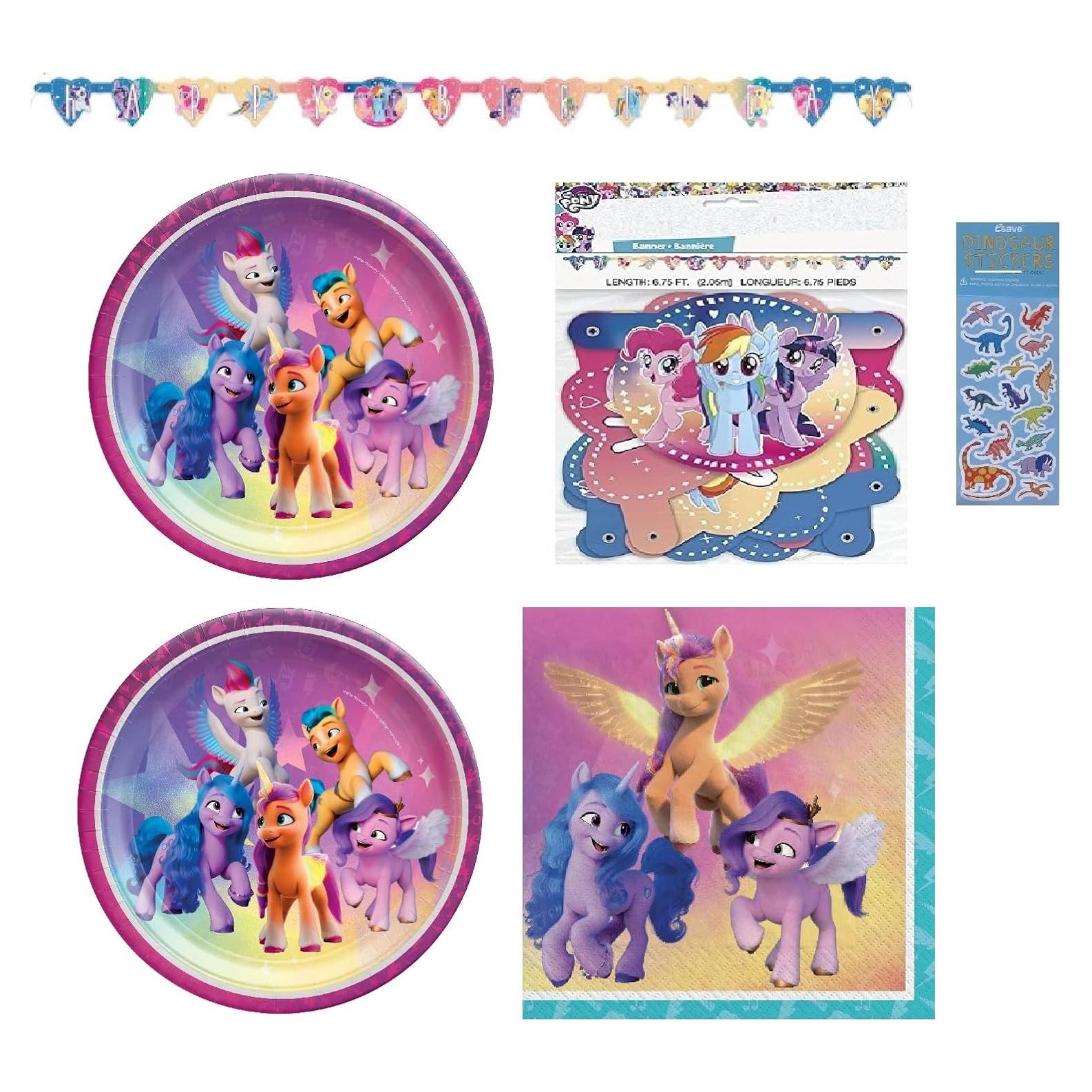 Suministros Fiesta Cumpleaños My Little Pony para 16 Personas