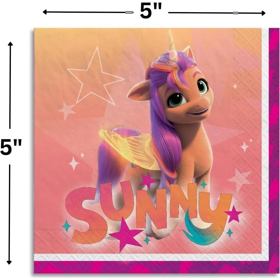 Servilletas de Papel My Little Pony - Paquete de 16 Unidades