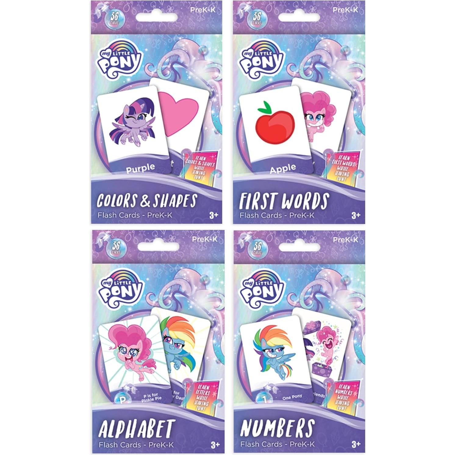 Tarjetas Flash My Little Pony para Preescolar - 4 Conjuntos