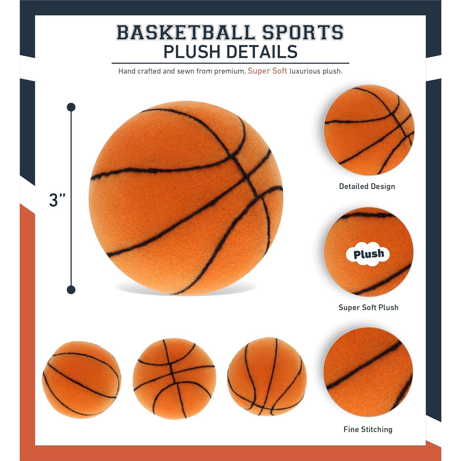 Pelota de Peluche Baloncesto DolliBu 7,62 cm Suave