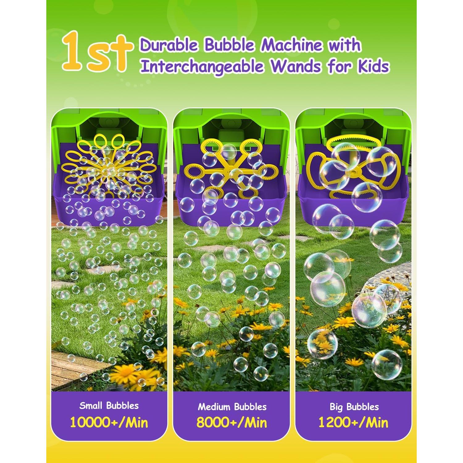 Máquina de Burbujas WOOYE 3 en 1 para Niños - 300ml