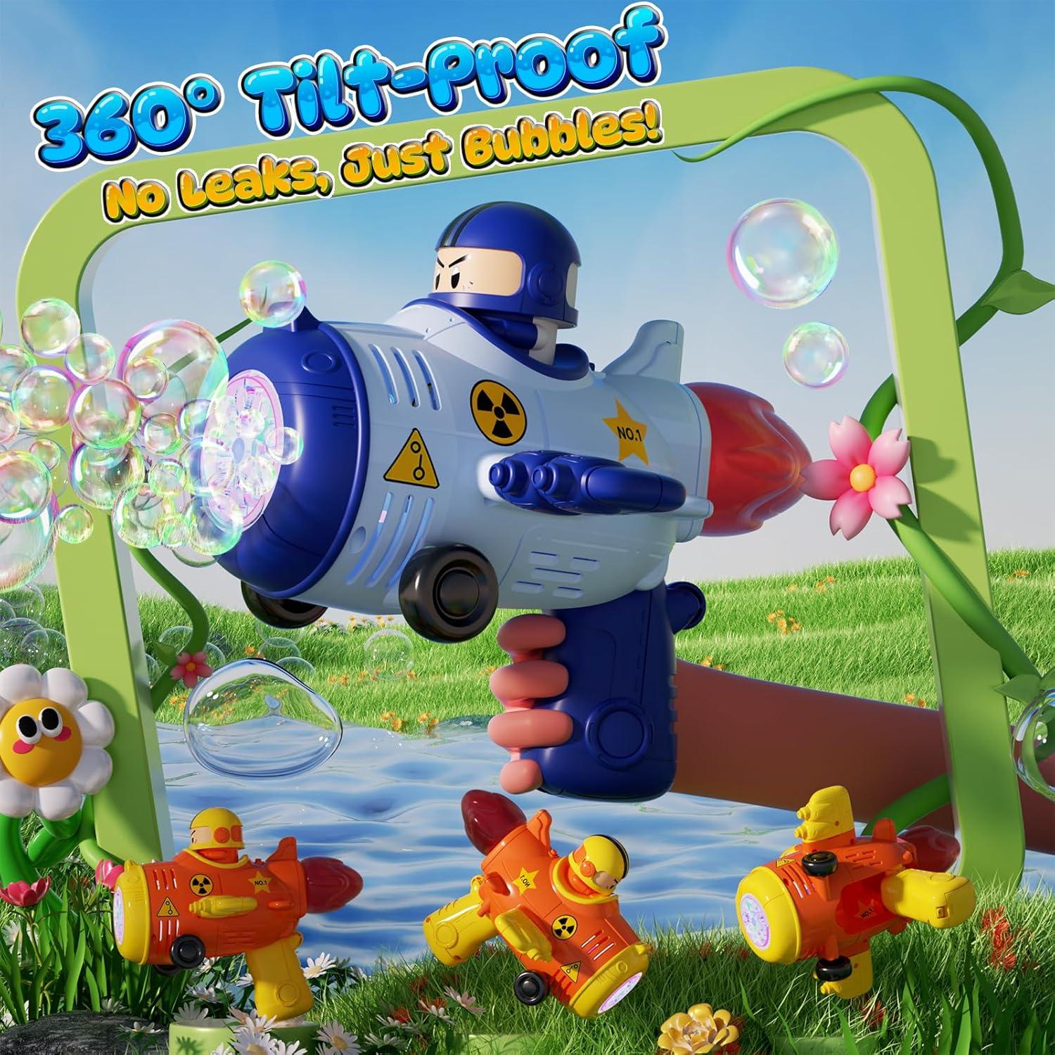 Paquete de 2 Pistolas de Burbuja JOI MEW 3 en 1 con Luces LED