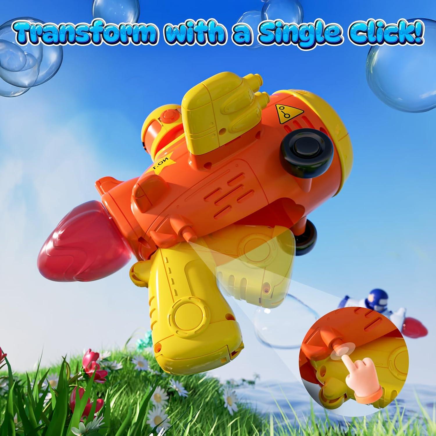 Paquete de 2 Pistolas de Burbuja JOI MEW 3 en 1 con Luces LED