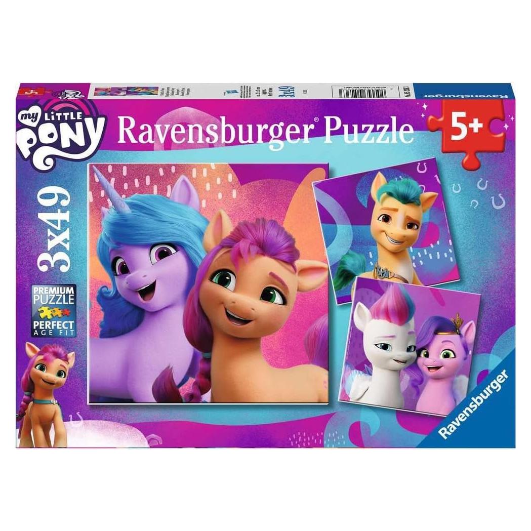 Rompecabezas Ravensburger Mi Pequeño Pony 3 x 49 Piezas