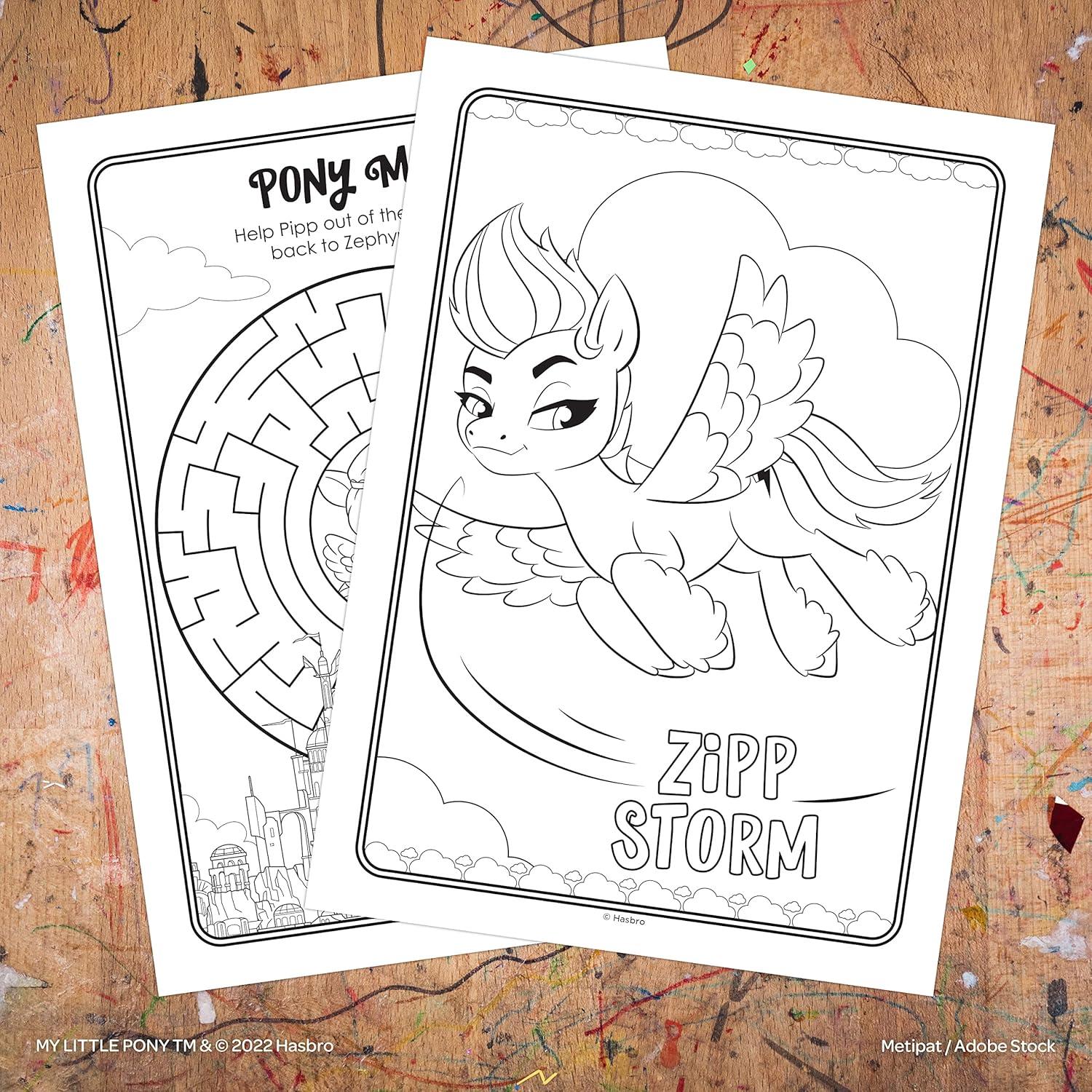 Libro para Colorear Mi Pequeño Pony Bendon 53741 con Crayones