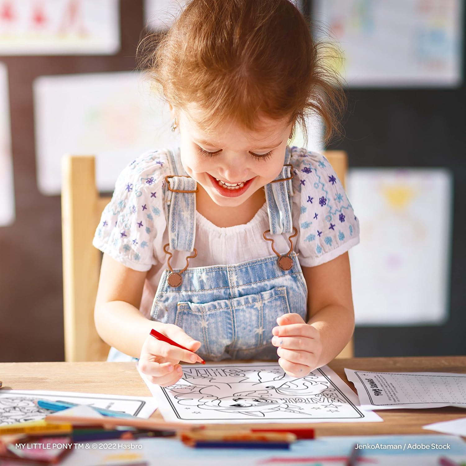 Libro para Colorear Mi Pequeño Pony Bendon 53741 con Crayones