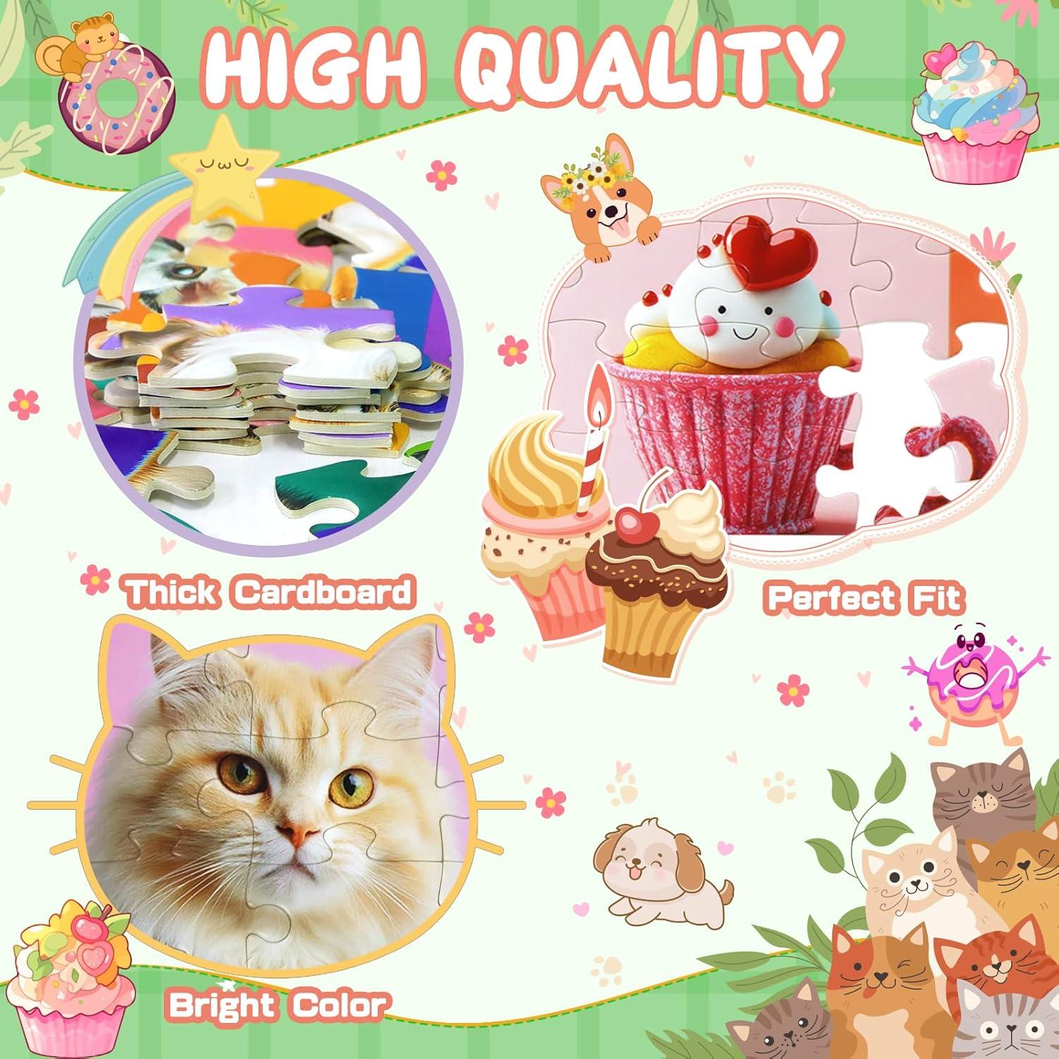 4 Rompecabezas de 100 Piezas para Niños Ciesa - Temas Divertidos