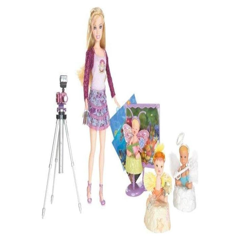 Muñeca Barbie Fotógrafa de Bebés Mattel con Accesorios