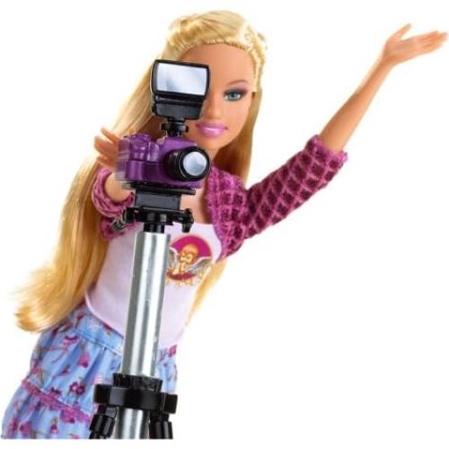 Muñeca Barbie Fotógrafa de Bebés Mattel con Accesorios