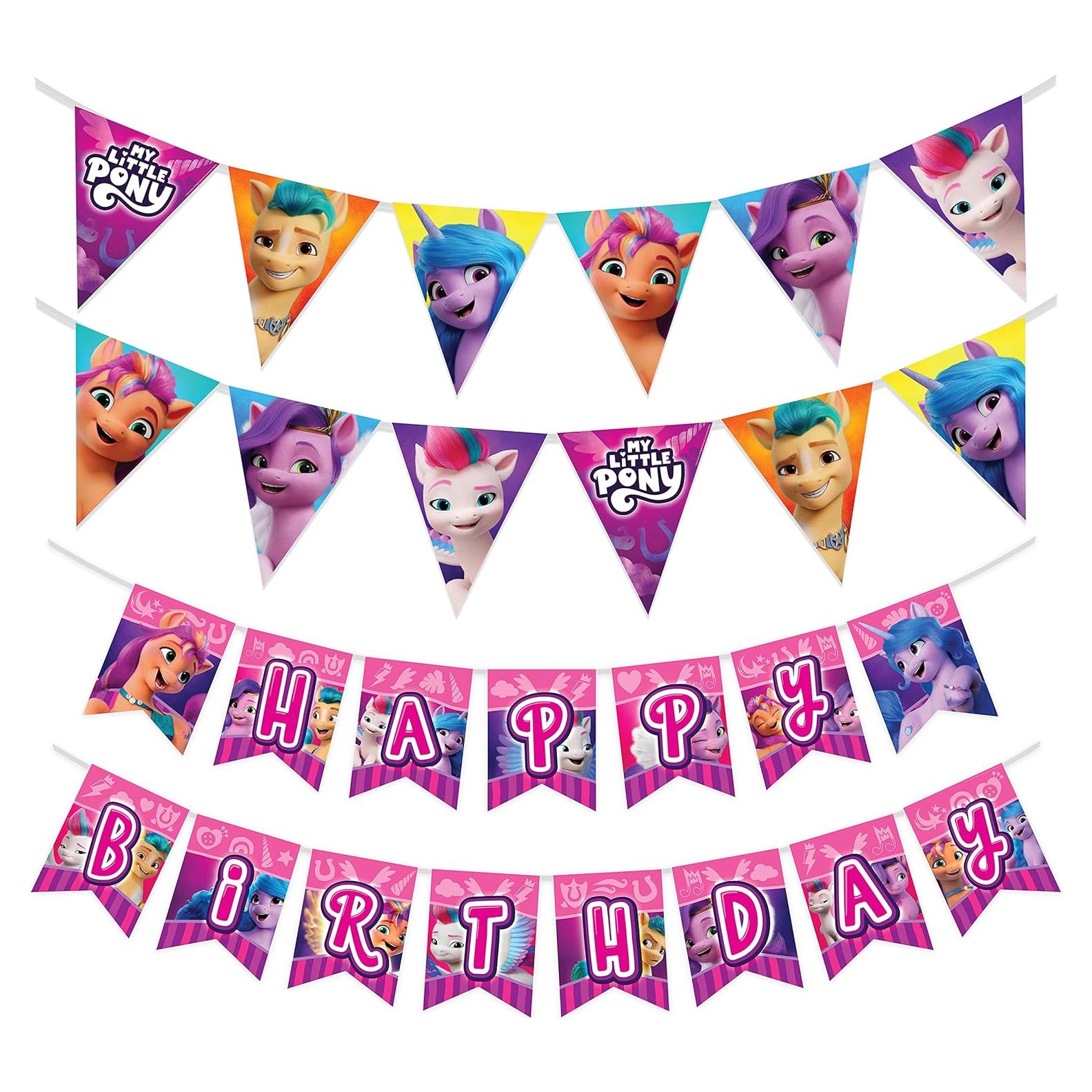 Conjunto de Banderas de Cumpleaños My Little Pony - Treasures Gifted