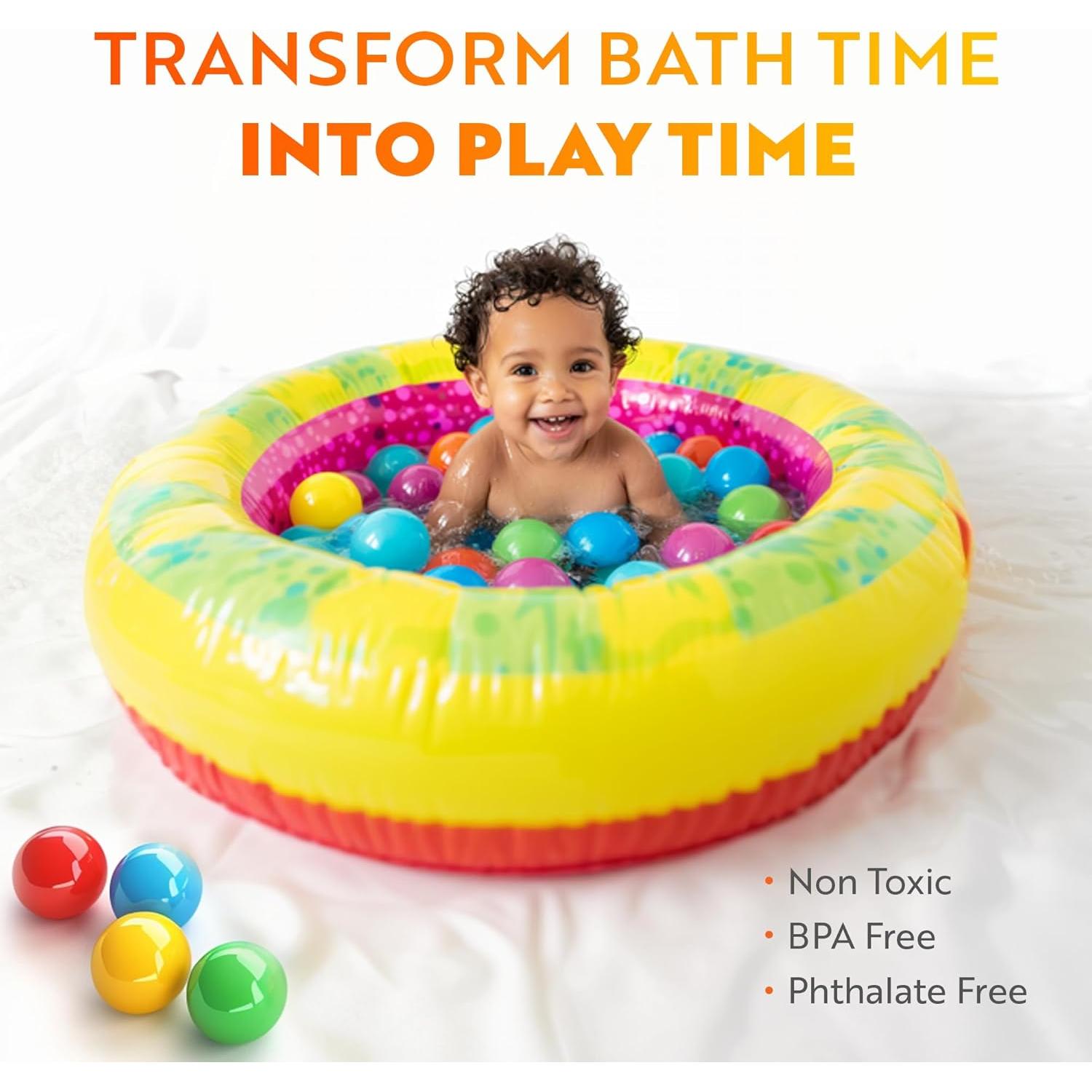 Bolas de Plástico Suave Playz 50 Unidades 8 Colores Vibrantes