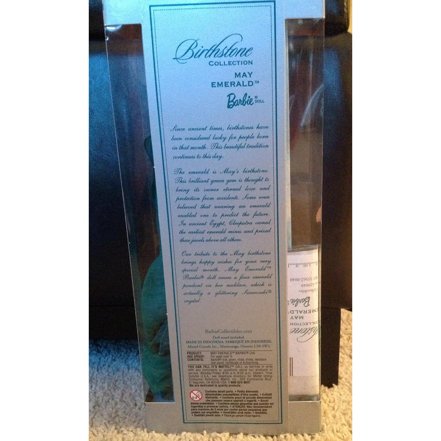 Barbie Piedra de Nacimiento Mayo Esmeralda 2001 Mattel