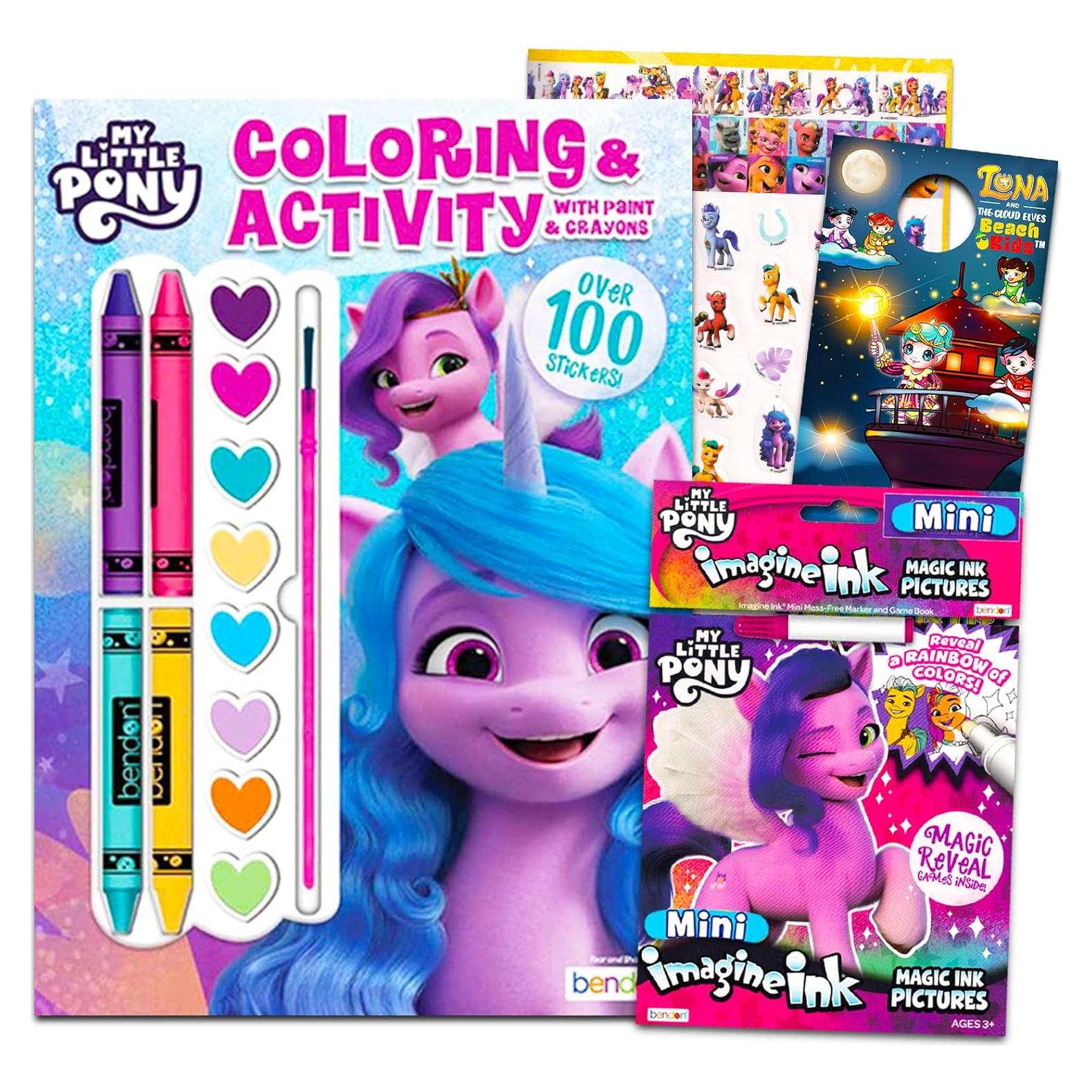 Conjunto de Libros para Colorear My Little Pony - 2 Piezas