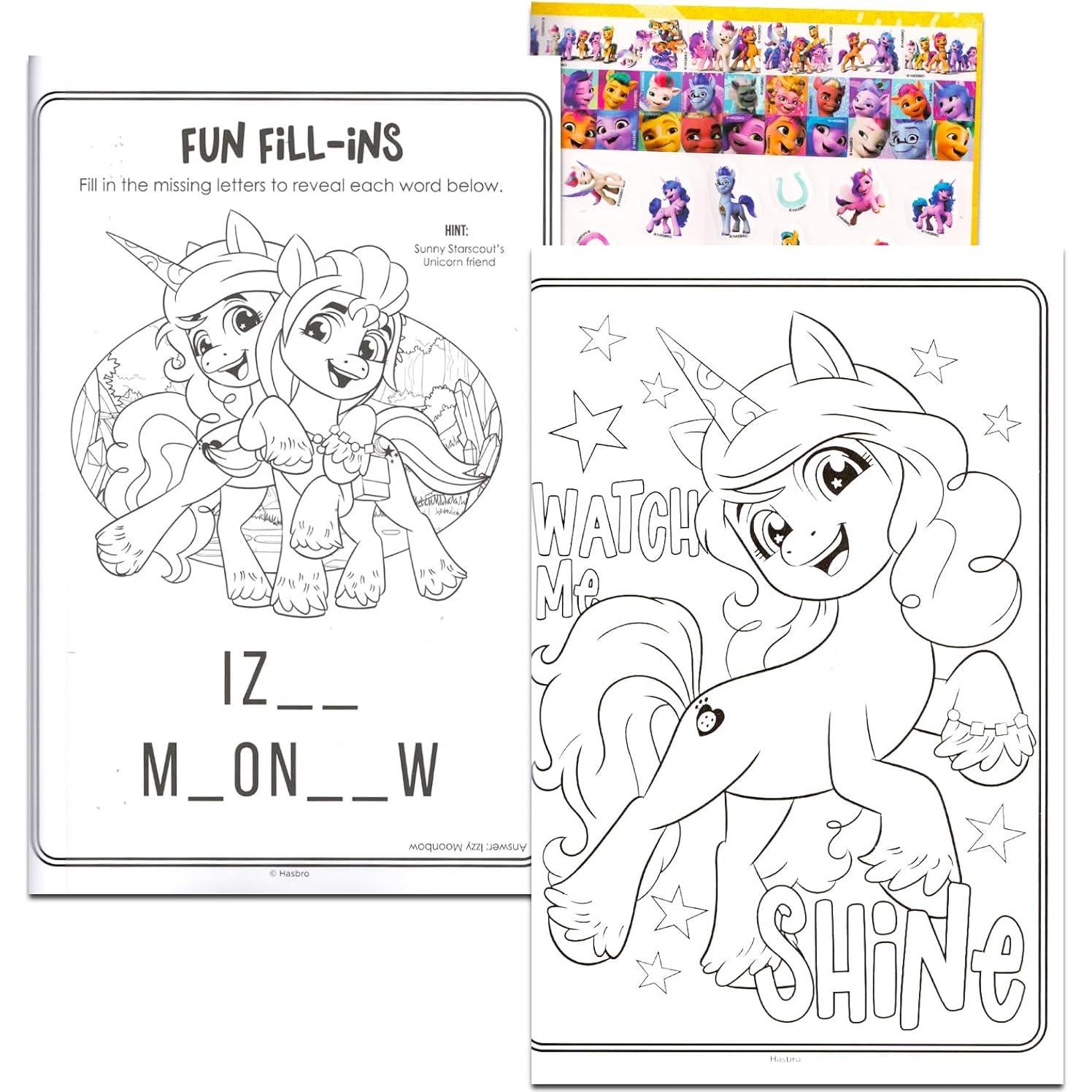 Conjunto de Libros para Colorear My Little Pony - 2 Piezas