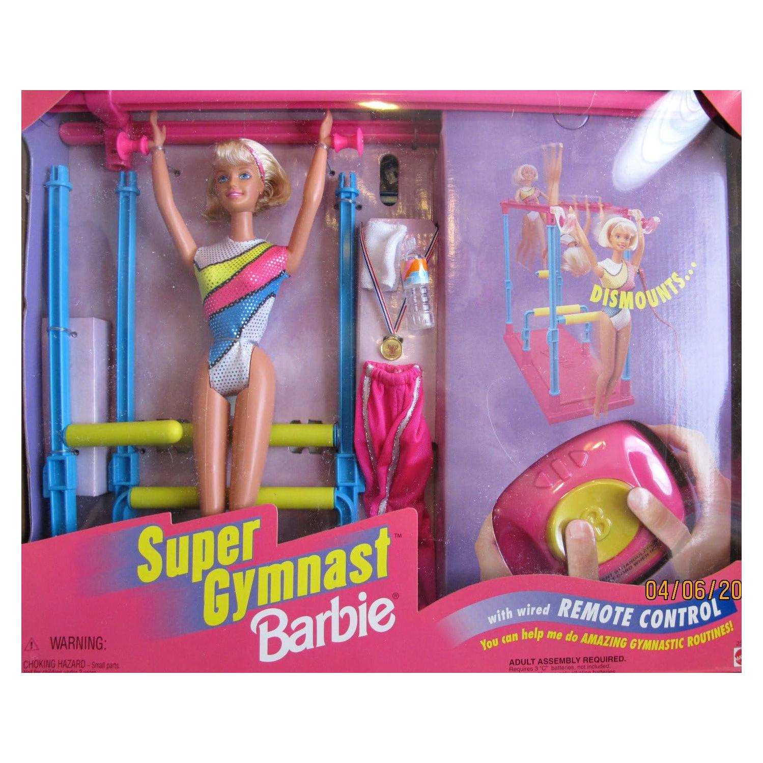 Muñeca Barbie Super Gimnasta Control Remoto Mattel 1999