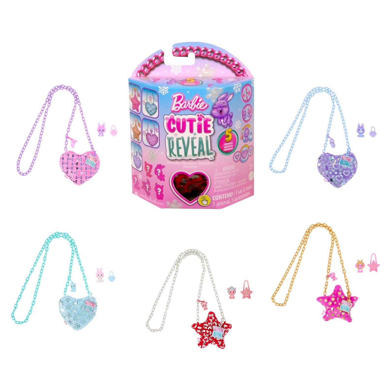 Bolso de Peluche Barbie Cutie Reveal con 5 Sorpresas
