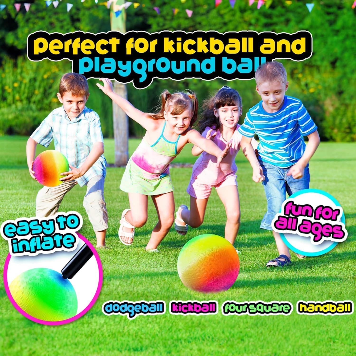 Pelota de Patio Arcoíris Bedwina 21.5 cm Inflable