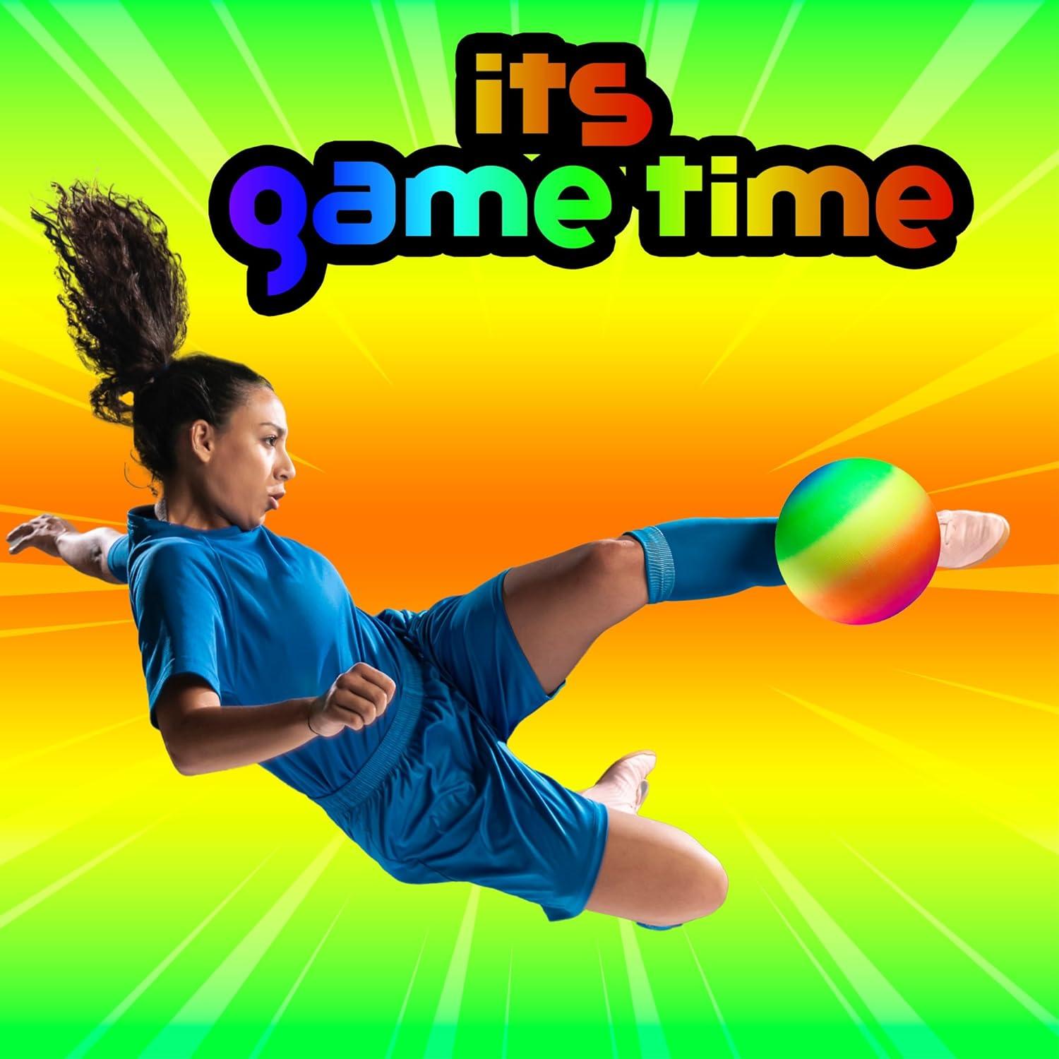 Pelota de Patio Arcoíris Bedwina 21.5 cm Inflable