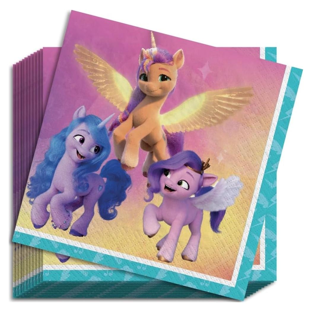 Servilletas de Papel Amscan Mi Pequeño Pony 16 Unidades 17.78 cm