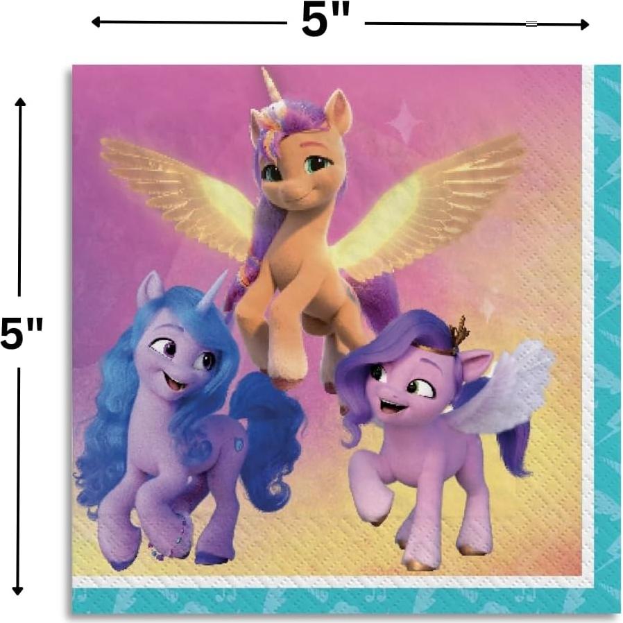 Servilletas de Papel Amscan Mi Pequeño Pony 16 Unidades 17.78 cm