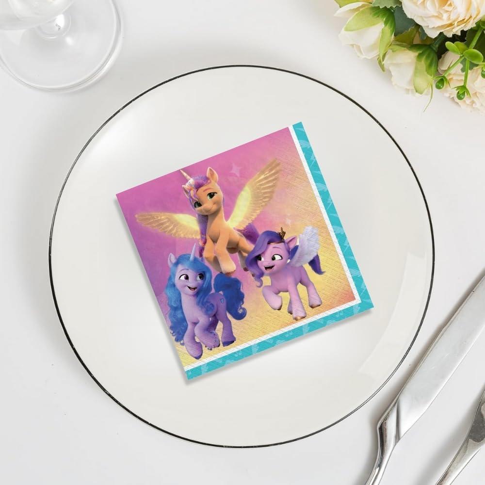 Servilletas de Papel Amscan Mi Pequeño Pony 16 Unidades 17.78 cm