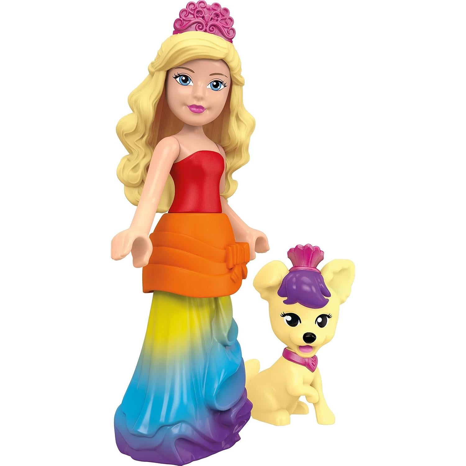 Castillo de Princesa Arcoíris Mega Bloks Barbie con Pista de Baile