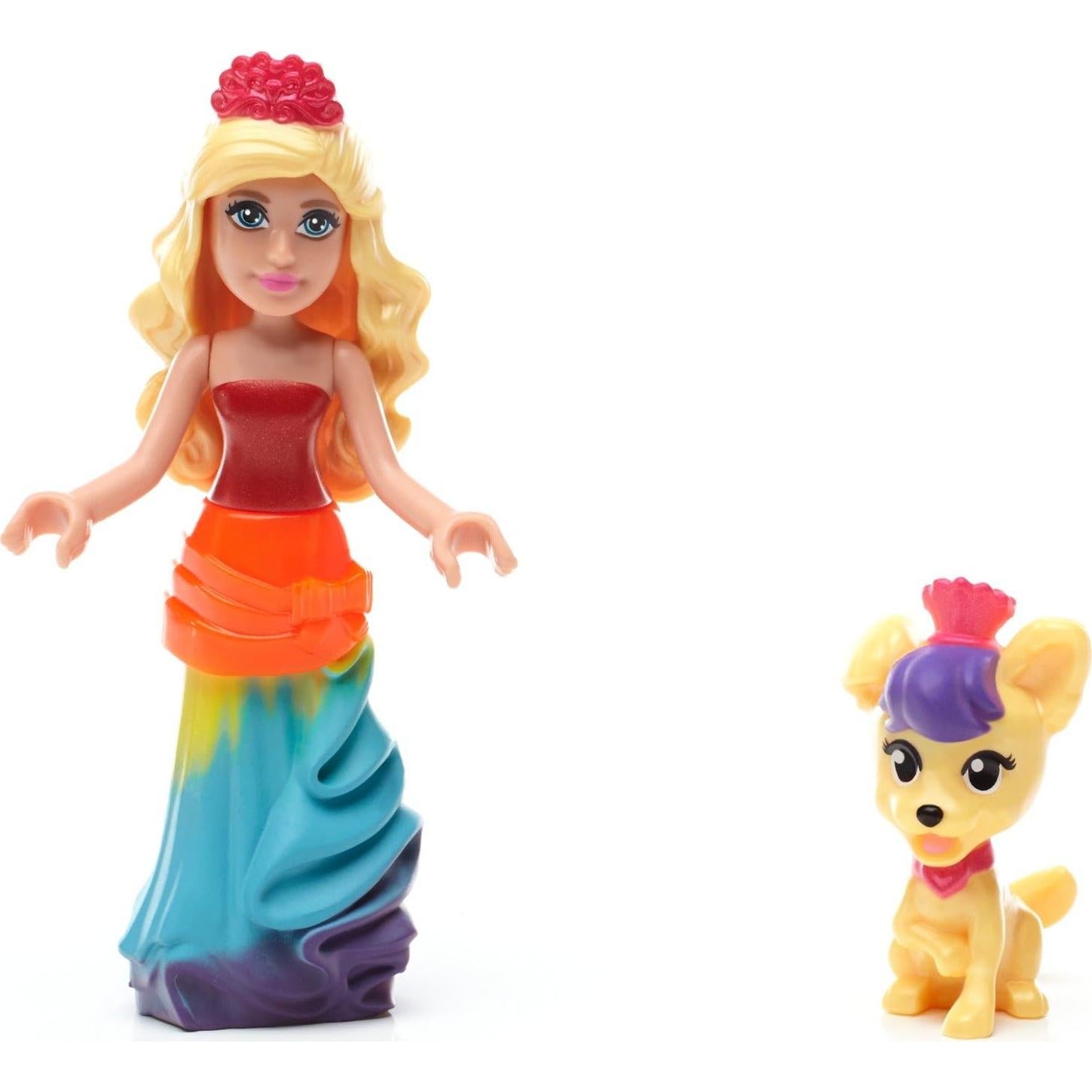 Castillo de Princesa Arcoíris Mega Bloks Barbie con Pista de Baile