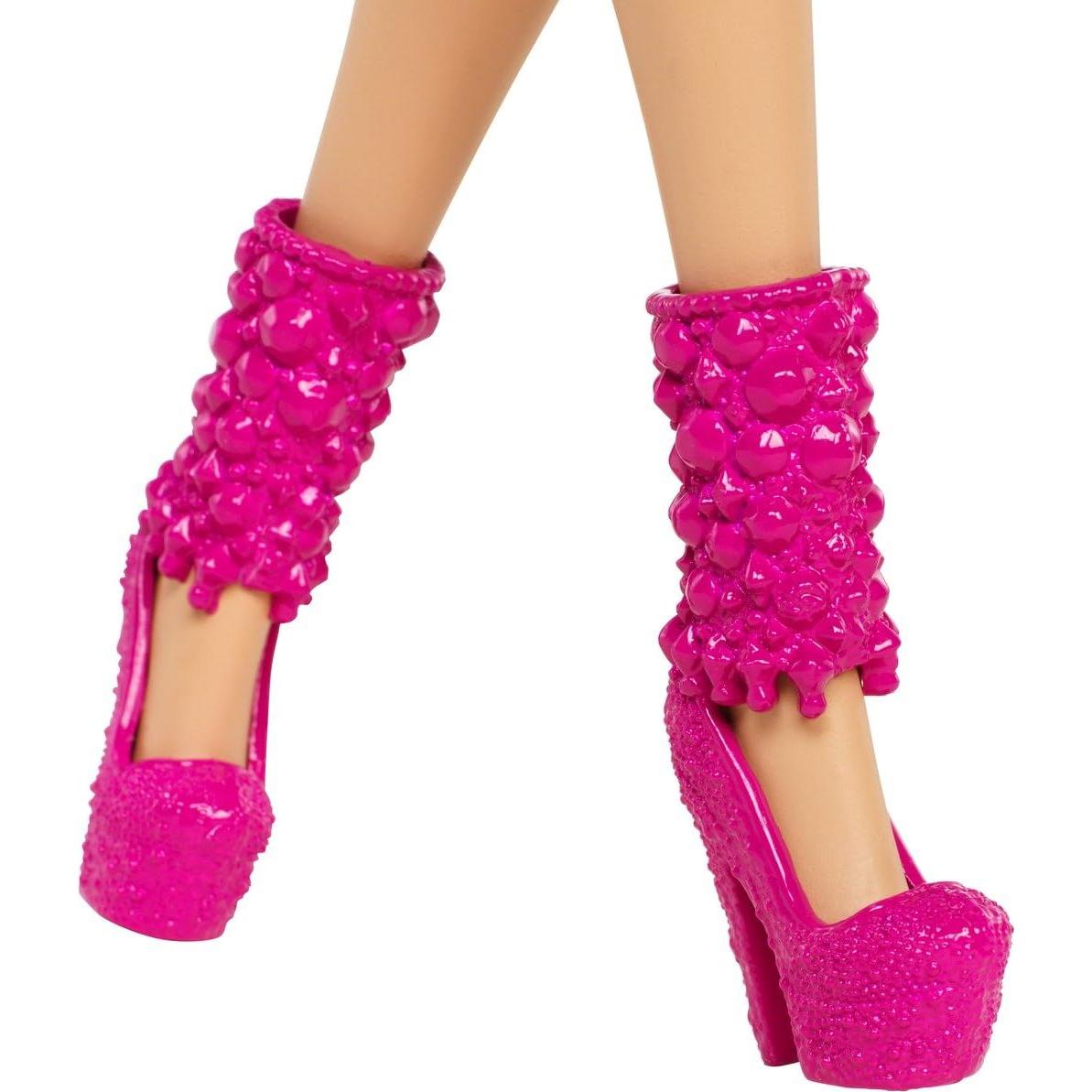 Muñeca Barbie Fashionista Fiesta Glam - Vestido Rosa y Negro