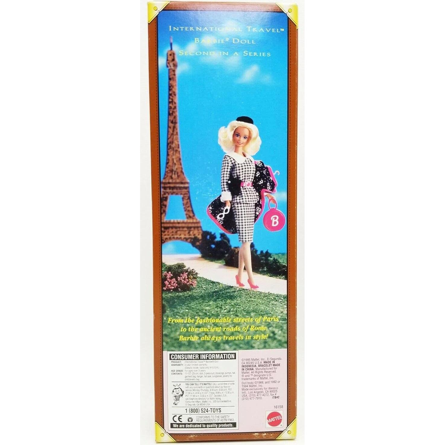 Muñeca Barbie Viaje Internacional 1995 Edición Especial