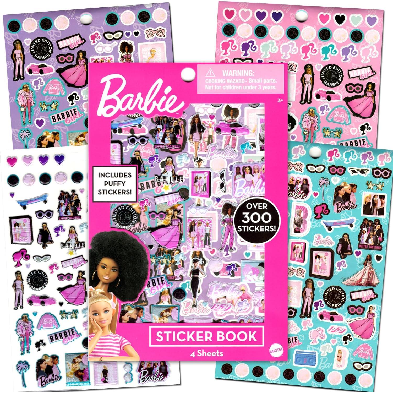 Libro de Colorear Barbie con Stickers y Llavero Fidget