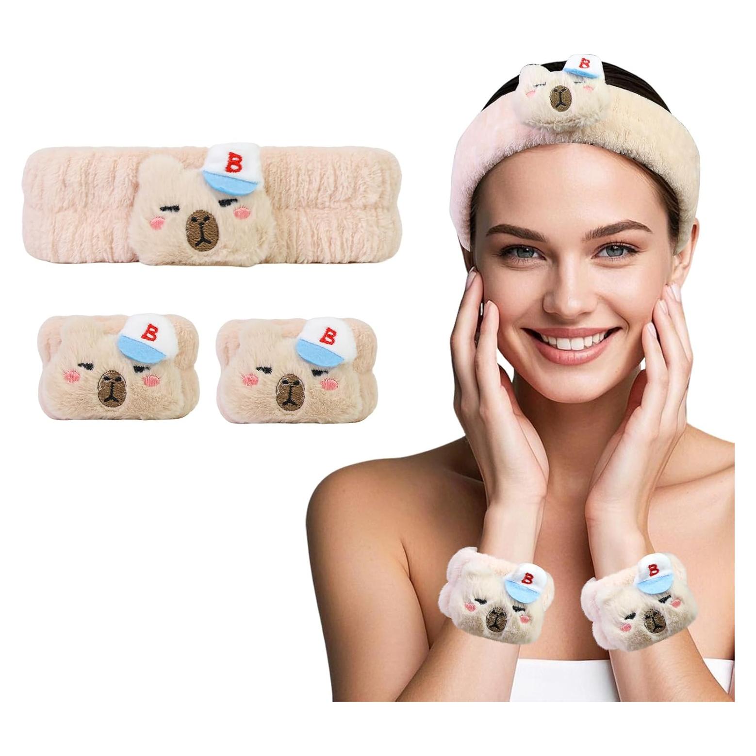 Conjunto Diadema y Pulsera Kawaii Shixinlai Beige