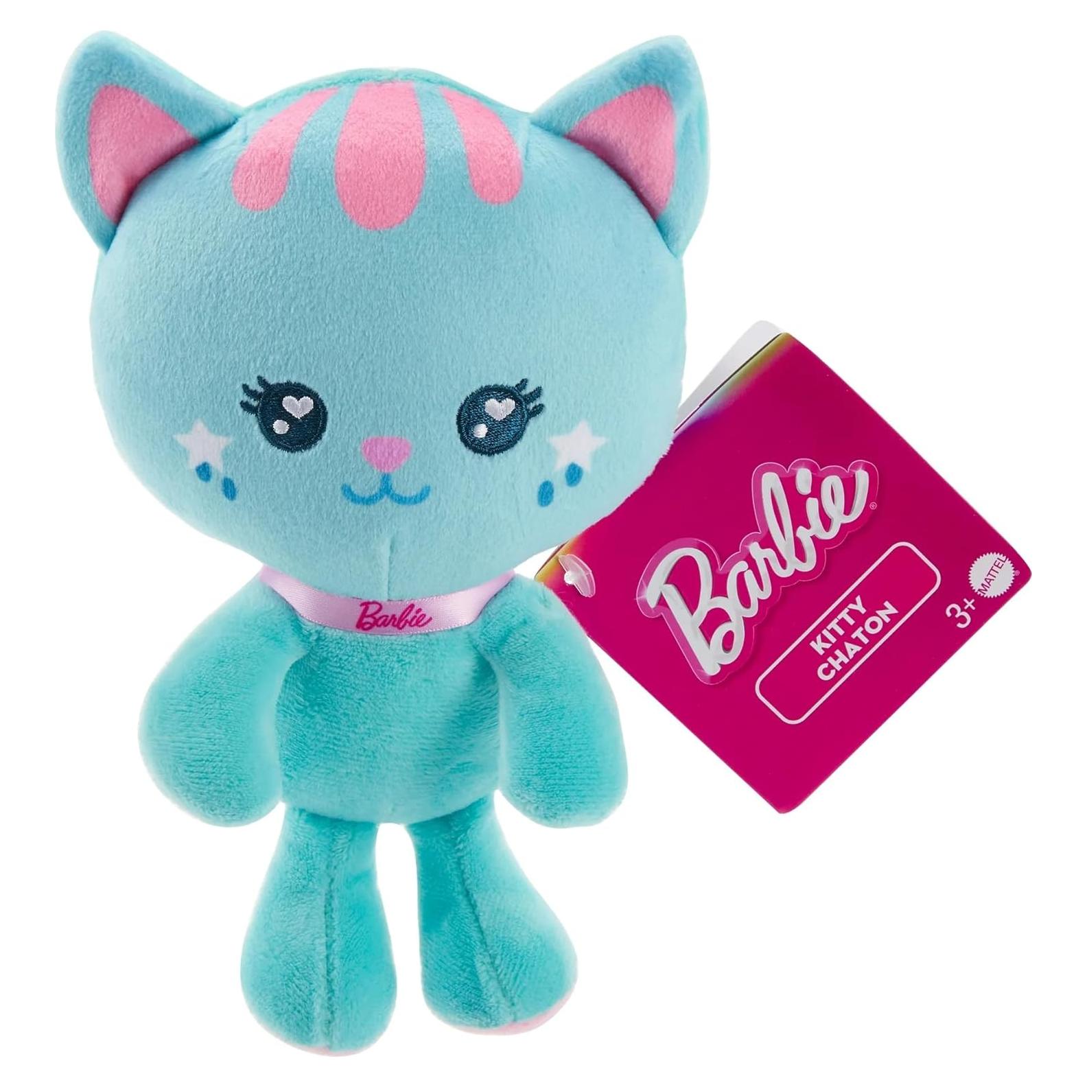 Gatito de peluche Barbie 17.78 cm con collar brillante