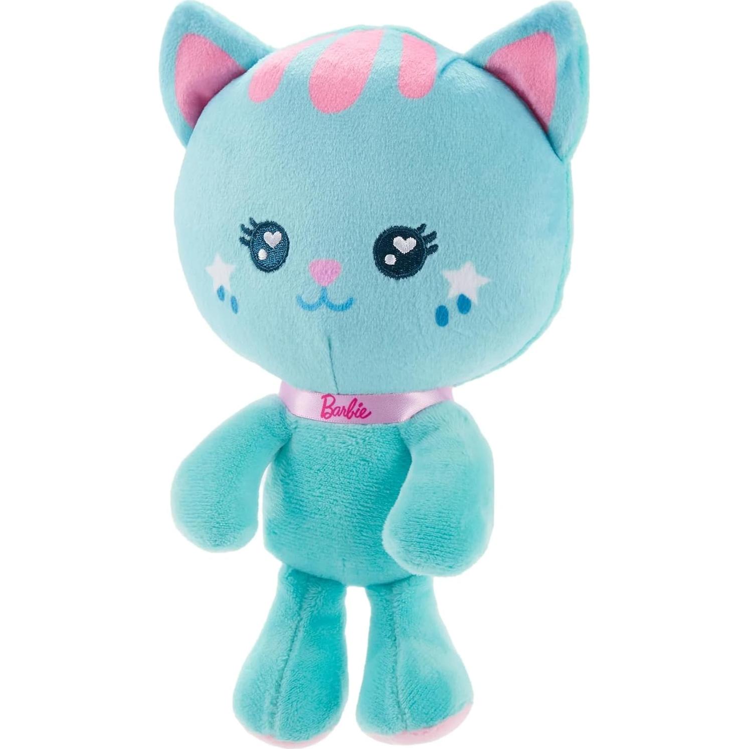 Gatito de peluche Barbie 17.78 cm con collar brillante