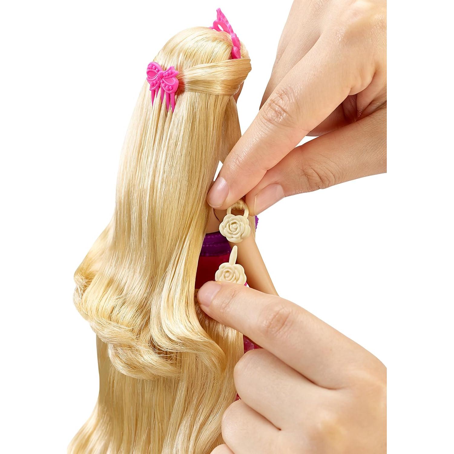 Muñeca Barbie Reino del Cabello Infinito con Accesorios