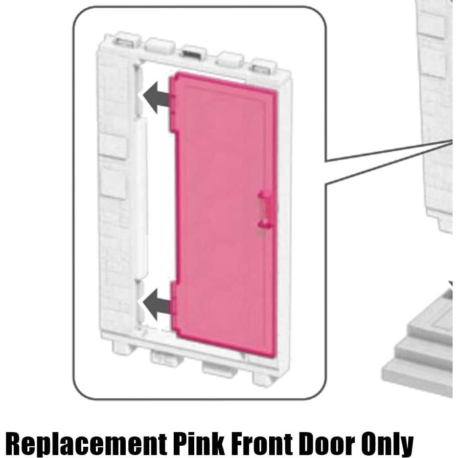 Puerta Delantera Rosa Mattel para Casa de Sueños Barbie